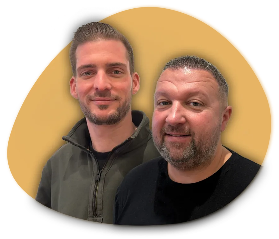 Benny und Max, die Gastgeber des Burgheims